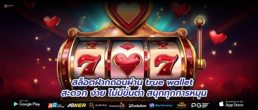 สล็อตฝากถอนผ่าน true wallet สะดวก ง่าย ไม่มีขั้นต่ำ สนุกทุกการหมุน